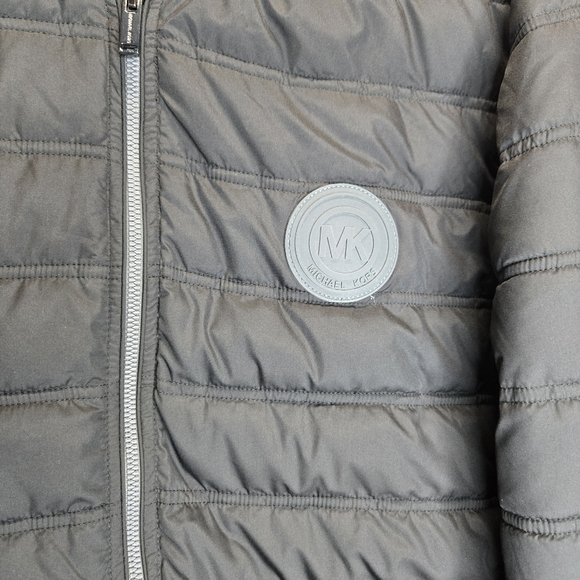 Michael Kors Travel Engineered Black Puffer Coat Jacket Mens size Large - Picture 3 of 15